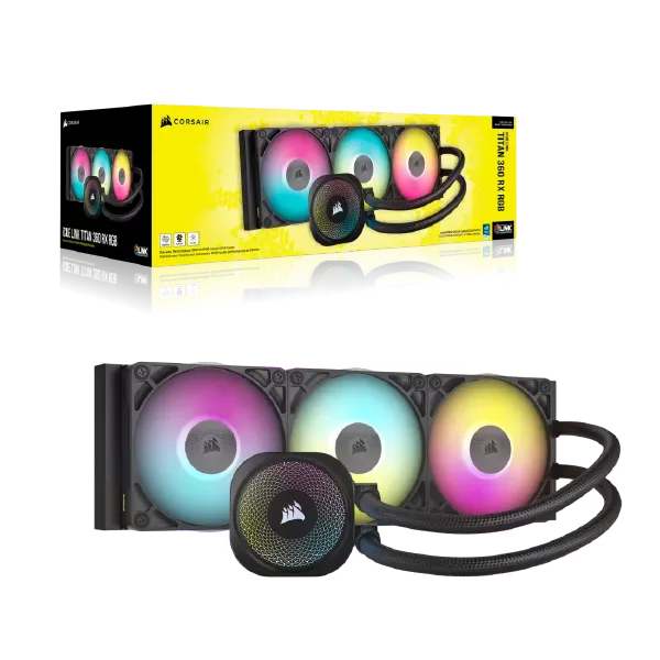 Buy CORSAIR iCUE LINK Titan 360 RX RGB Liquid CPU Cooler (Black