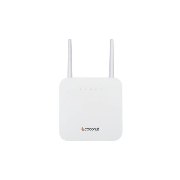 Coconut Porto 1 4G CPE Wireless Router with LAN Built-in 4000 mAh Battery, Supports DVR, Powerful Wireless Range, Internet Speeds upto 300Mbps