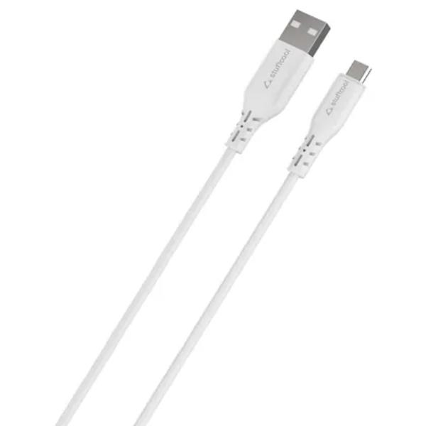 Stuffcool Celer M 2.4 Amp 1 Metre Micro USB Cable, White