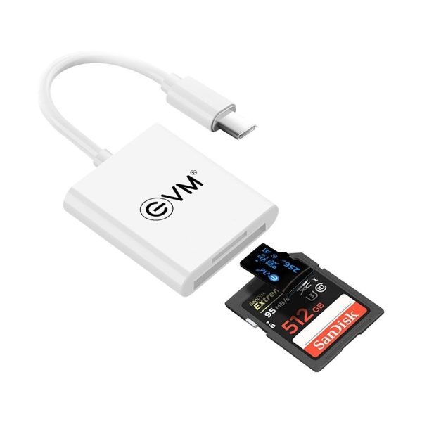 EVM 2in-1 Type-C Card Reader for SD & TF Memory Cards