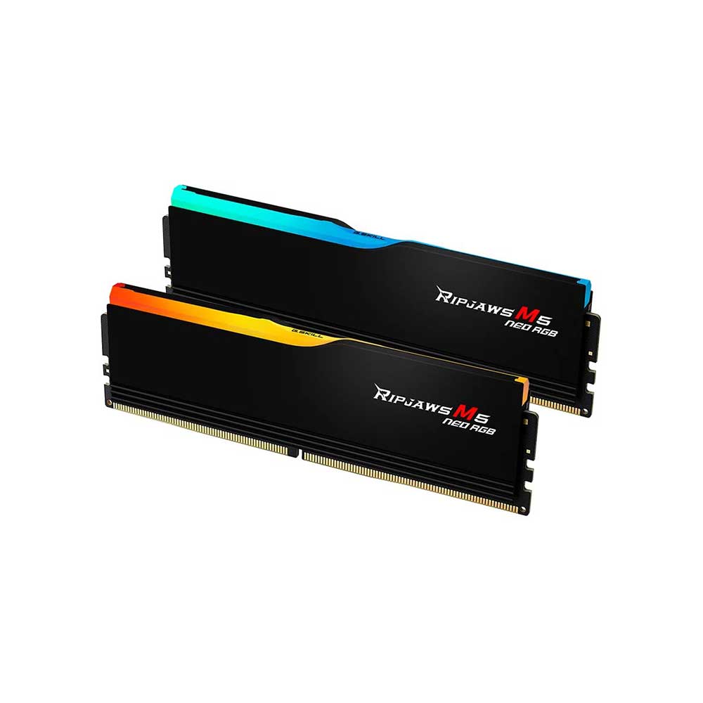 GSkill Ripjaws M5 Neo RGB 32Gb (16Gbx2) DDR5 6000Mhz CL36 Desktop Ram (Matte Black)