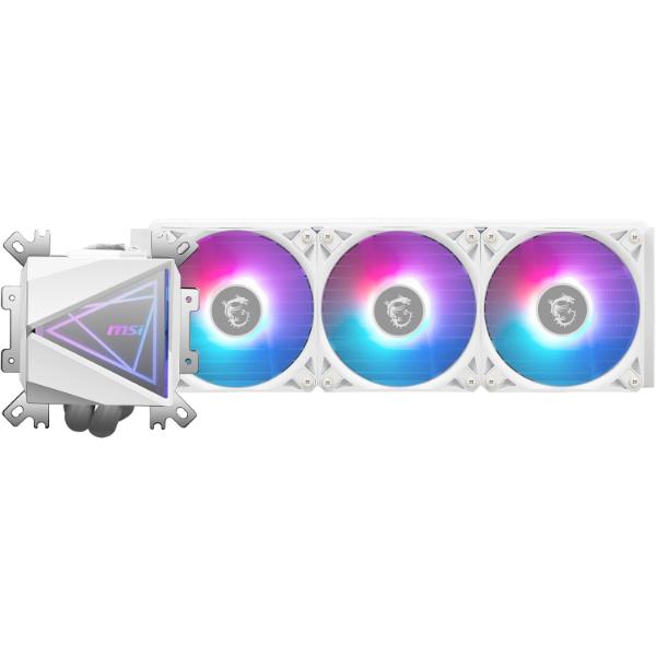 MSI MAG CORELIQUID I360 - AIO ARGB CPU Liquid Cooler - LGA 1700 Ready - Triple 120mm ARGB PWM Fans, White