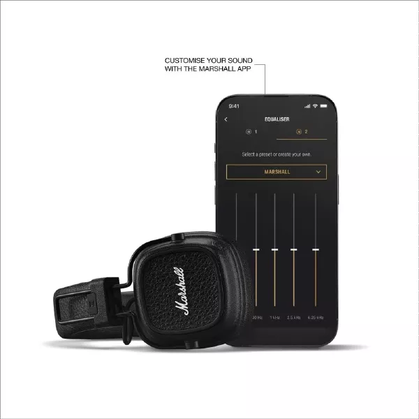 Buy Marshall Major V Wireless On-Ear Headphones (Black) at Best