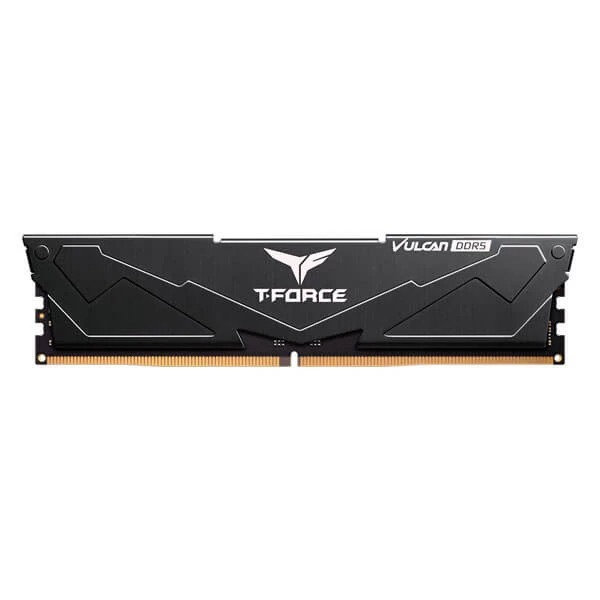TeamGroup T-Force Vulcan 16GB (16GBx1) DDR5 5200MHz CL40 Desktop Ram (Black)