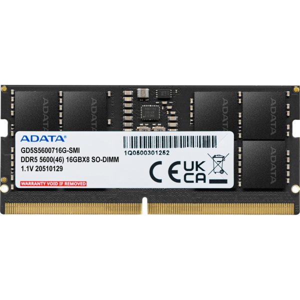 ADATA GOLD SO-DIMM 16GB (1x 16GB) DDR5 5600MHz CL46 Laptop Ram