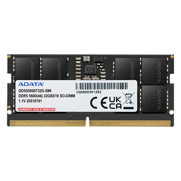 ADATA GOLD SO-DIMM 32GB (1x32GB) DDR5 5600MHz CL46 Laptop Ram