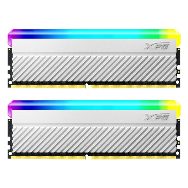 ADATA XPG SPECTRIX D45G RGB 32GB (2x16GB) DDR4 3600MHz CL18 Memory Kit Module (White)