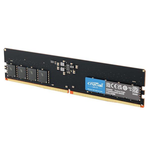 Crucial RAM 8GB (1 X 8GB) DDR5 4800MHz CL40 Desktop Memory (CT8G48C40U5,Black)