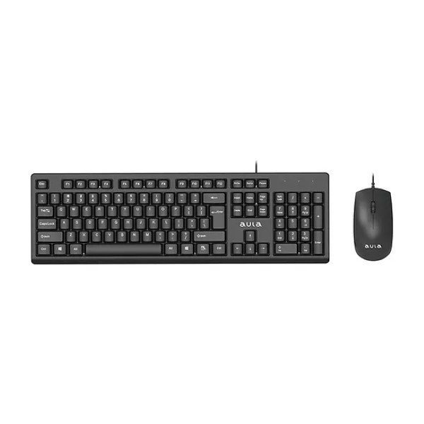Aula AC101 Wired Keyboard & Mouse Combo - Black