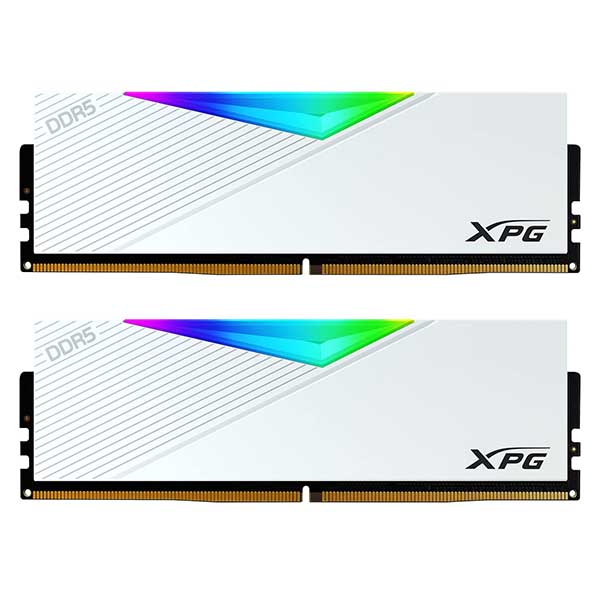 Adata Xpg Lancer RGB 32GB (16GBx2) DDR5 6000MHz CL30 Desktop RAM (White)