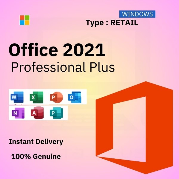 MS Office 2021 Pro Plus Lifetime key – RETAIL