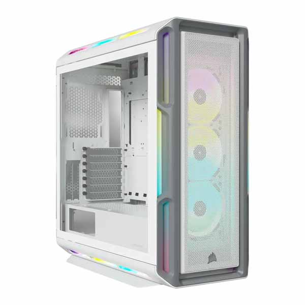 Corsair iCUE 5000T RGB Tempered Glass ATX Mid Tower Case (White)