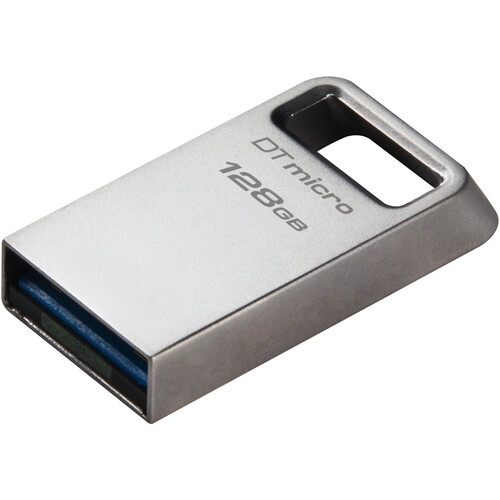 Kingston 128GB DataTraveler Micro USB Flash Drive (Silver)