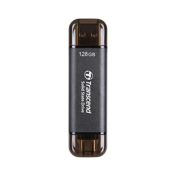 Transcend 310C 128GB USB C & USB A External Portable SSD