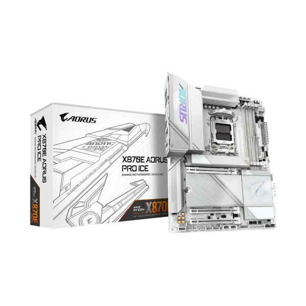 Gigabyte X870E Aorus Pro Ice AM5 LGA 1718 ATX Motherboard