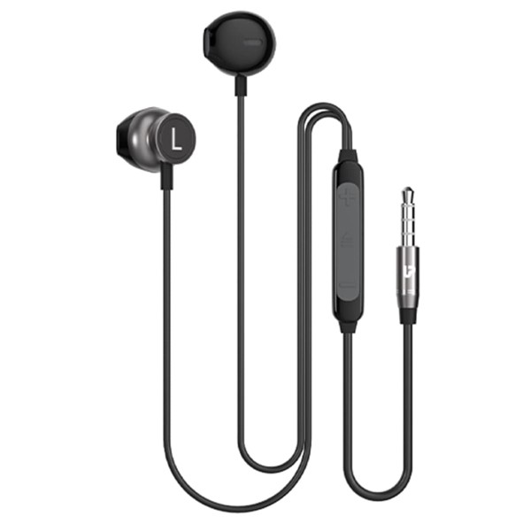 ULTRAPROLINK MoBass+ Metal Earphones with Mic 1.2m - Black