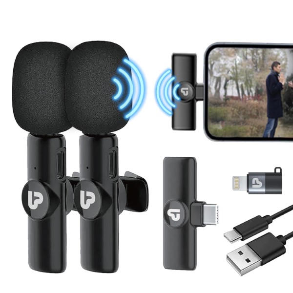 UltraProlink Sonic Dual Omnidirectional lavalier Wireless Microphone