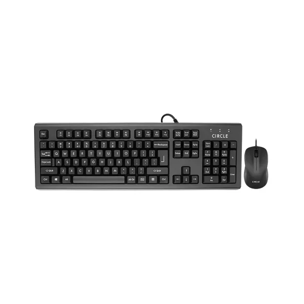 CIRCLE C50 MULTIMEDIA KEYBOARD AND MOUSE Wired (Black)