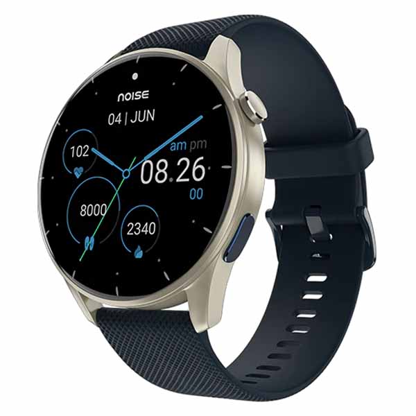Noise Fit Crew 1.38" Display Metallic Finish Smartwatch (Midnight Blue)