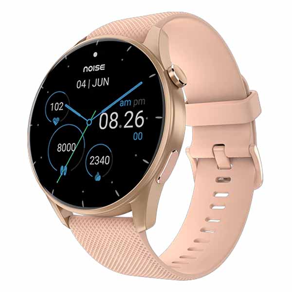 Noise Fit Crew 1.38" Display Metallic Finish Smartwatch (Rose Pink)