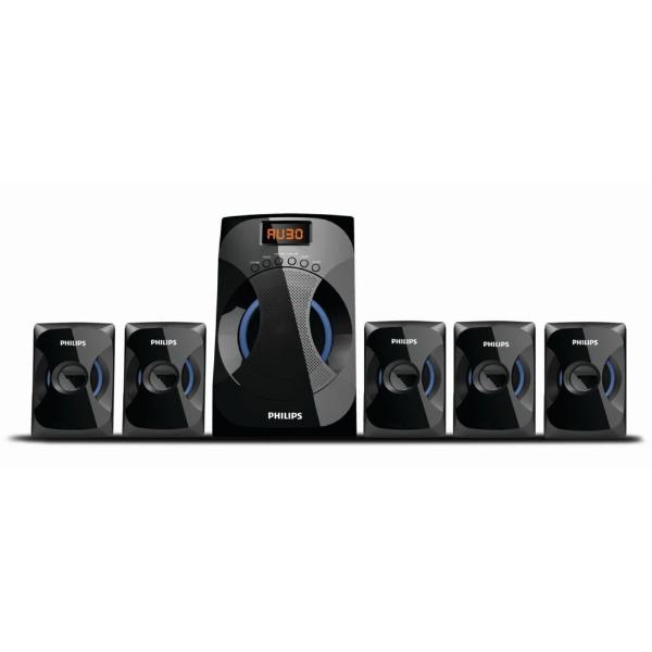 PHILIPS SPA4040B/94 5.1 Channel Wireless Bluetooth Multimedia Speaker (Black)
