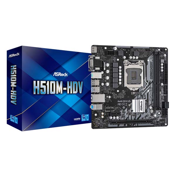 ASRock H510M-HDV mATX LGA 1200 Motherboard