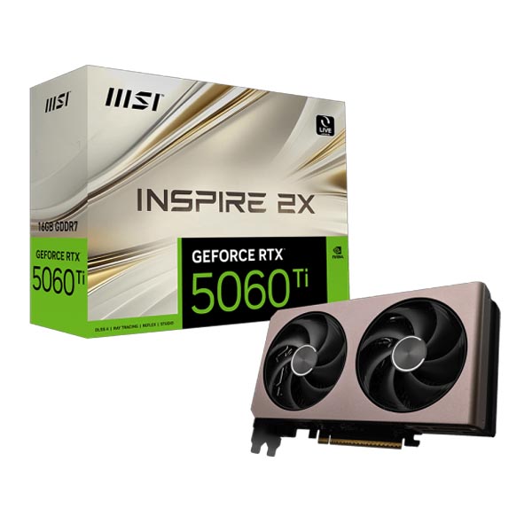 MSI GeForce RTX 5060 Ti 16G INSPIRE 2X Graphics Card