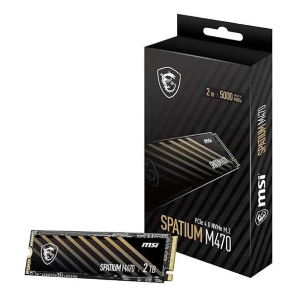 MSI SPATIUM M470 PRO 2TB PCIe 4.0 NVMe M.2 SSD