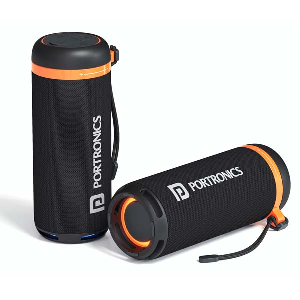 Portronics 15W Breeze 7 Wireless Bluetooth Speaker with Rotational Volume Control (Black)