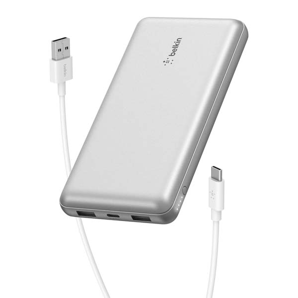 Belkin BoostCharge 20000mAH Lightweight Slimmest Power Bank (Silver)