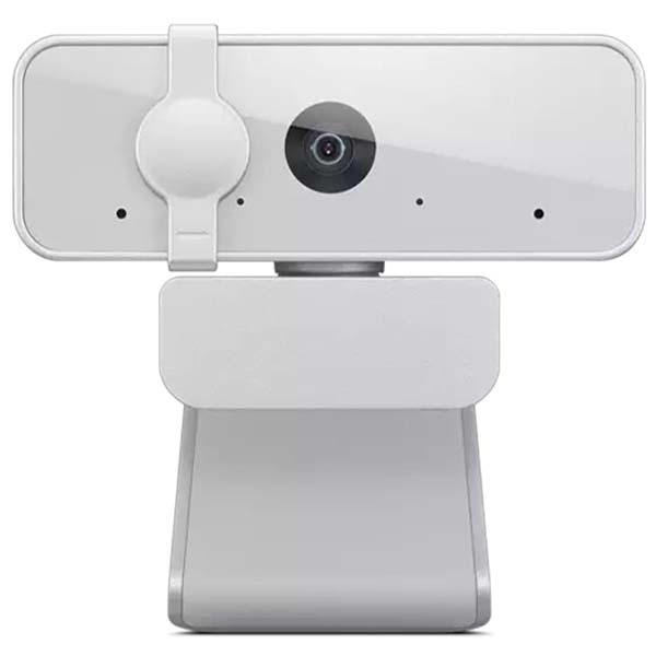 Lenovo 300 FHD Webcam with Full Stereo Dual Built-in mics (Cloud Grey)