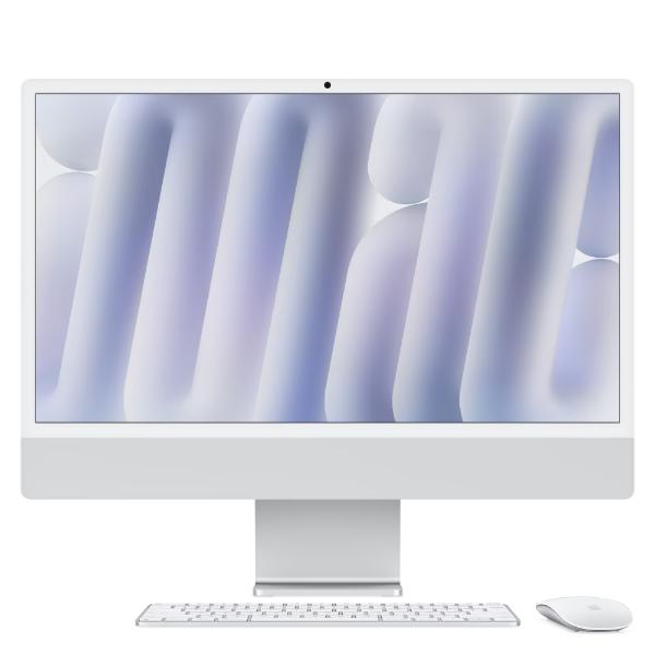 Apple iMac 60.96 cm (24 inch) All-In-One Desktop (10-Core Apple M4 Chip/4 Ports/24 GB RAM/512 GB), MCR24HN/A, Silver