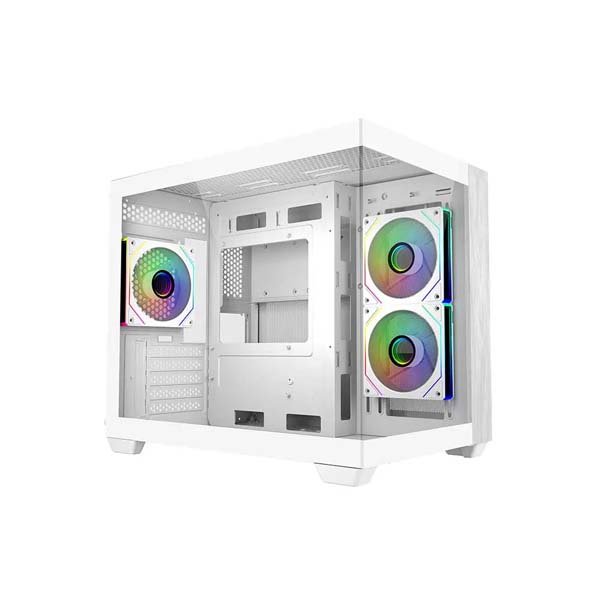 Cooler Master Elite 481 Wood Micro ATX Mid Tower Cabinet White (E481-WHNN-S00)
