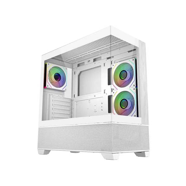 Cooler Master Elite 690 Wood Micro ATX Mid Tower Cabinet White (E690-WHNN-S00)