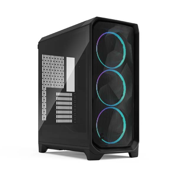 Fractal Design Meshify 3 RGB Light Tint TG ATX Mid Tower PC Case (Black)