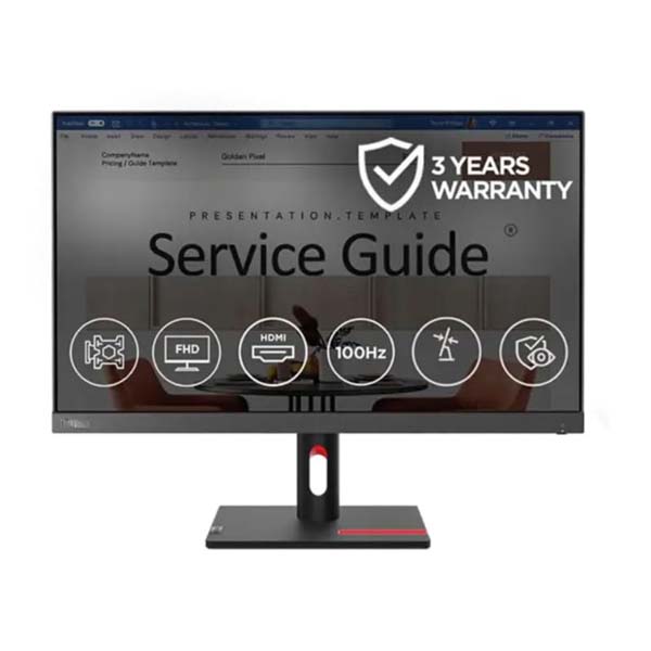 Lenovo ThinkVision S24i-30 23.8” (60.45cm) FHD (1920x1080) IPS Antiglare WLED Monitor (Black)