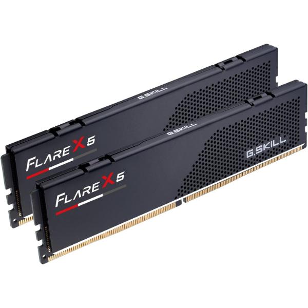 G.SKILL Flare X5 DDR5 RAM 128GB (2X 64GB) 6000MT/s CL34-44-44-96 Matte Black
