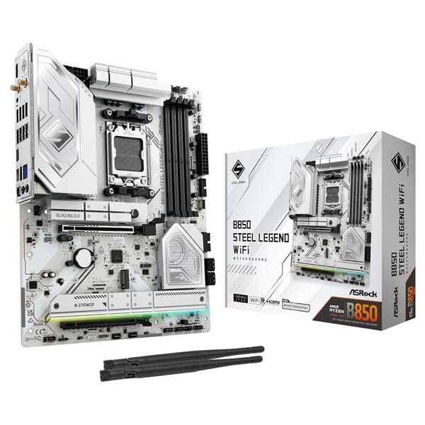 ASRock B850 STEEL LEGEND WIFI AM5 AMD ATX Motherboard