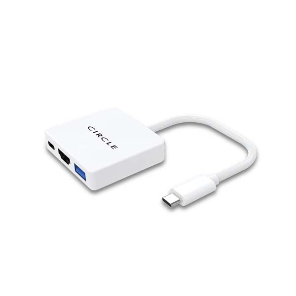 Circle ROOTZ Type-C 3-in-1 Adapter 4K HDMI, 100W PD, USB 3.2 Gen 1