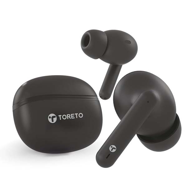 Toreto Air sync TWS Wireless Earbuds (Black)