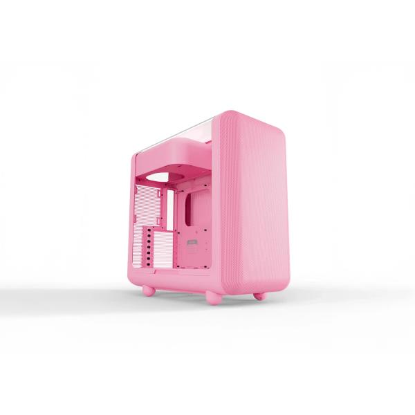 HYTE X50 Modern Performance Mid Tower PC Gaming Case - Strawberry Milk