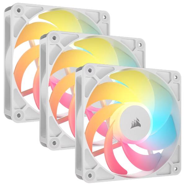 Corsair RS120-R ARGB 120mm PWM Reverse Fans (Triple Pack), White