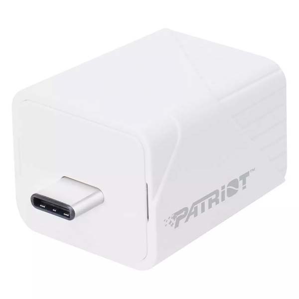 Patriot iLuxe Cube 128GB USB Type-C Flash Drive (PI128GCUW30C,White)