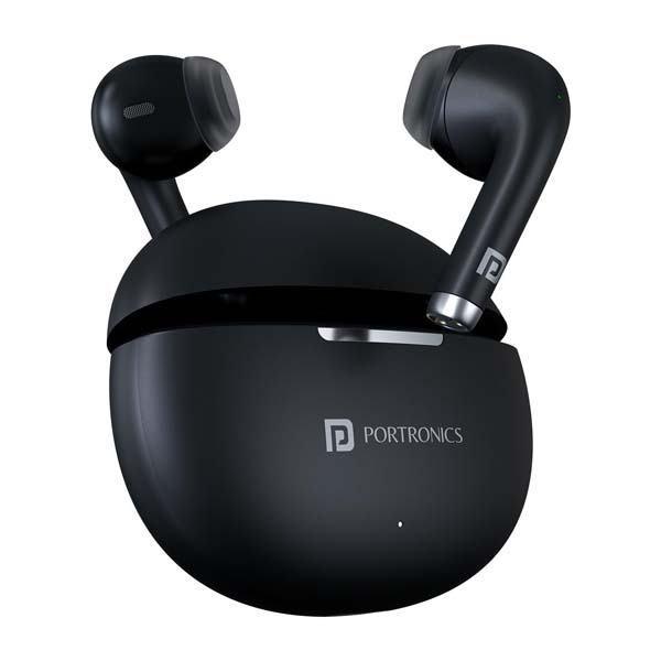 Portronics Harmonics Twins S19 Truly Wireless in Ear Earbuds (Black)