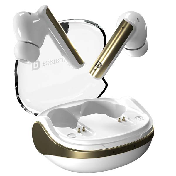 Portronics Harmonics Twins S7 True Wireless in Ear Earbuds (White)
