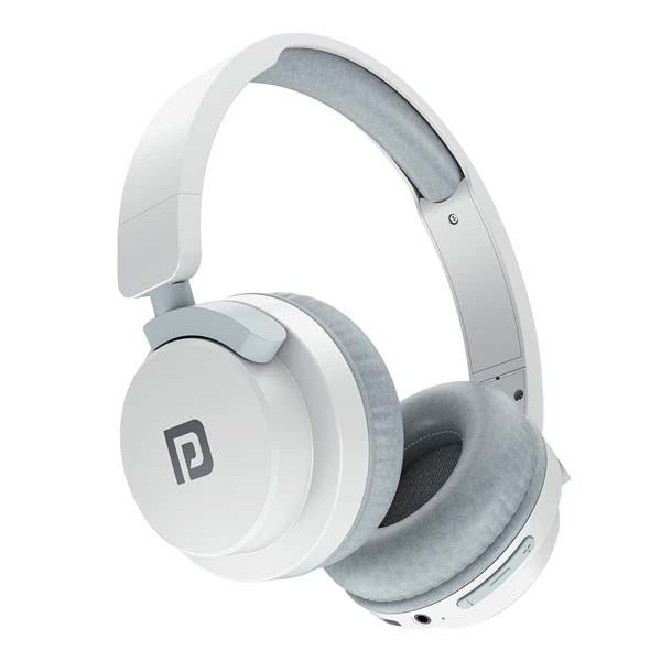 Portronics Muffs M2 Bluetooth Headphones (White)