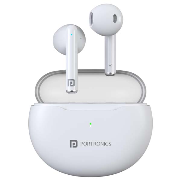 Portronics Twins S20 in Ear TWS Earbuds (White)