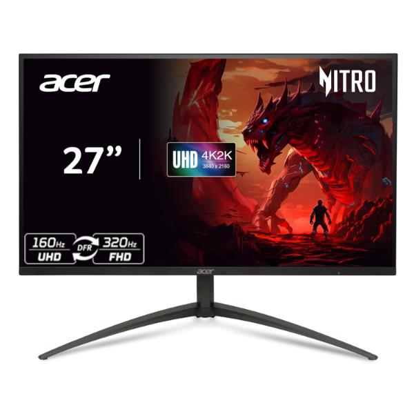 Acer Nitro XV275K P5 27 Inch IPS 3840x2160 4K 1152 Zone Mini LED Gaming Monitor | 160Hz Refresh Rate, Support DFR for FHD 320Hz I 2xHDMI, 1xDP, 1xType-C(90W) PD, Audio out, USB 3.2x2+USB-B (1up 2down)