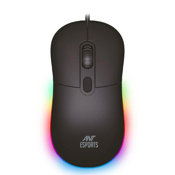 Ant Esports GM40 Wired Optical Gaming Mouse with RGB LED, Lightweight and Ergonomic Design, DPI Upto 2400, Compatible with Windows and Mac