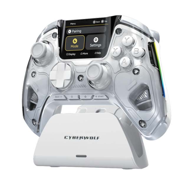 Cyberwolf Vision Alpha Gaming Wireless Controller with Screen